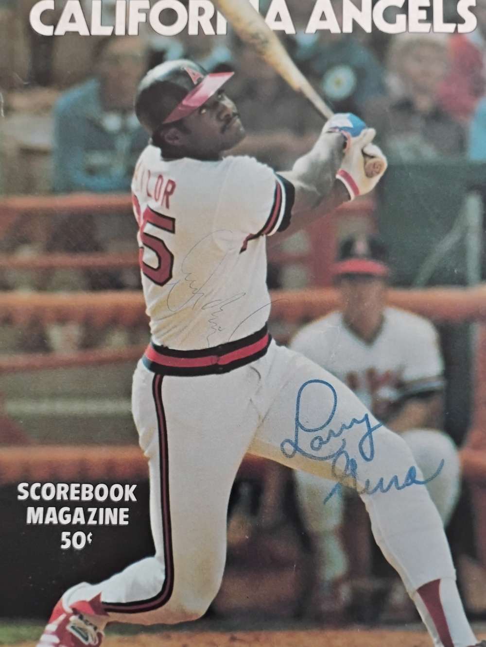 This vintage 1978 California Angels scorebook features Don Baylor